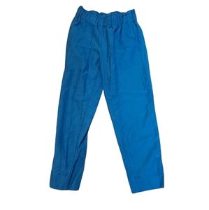 Ann Taylor Petite XXSP Paper Bag Pants Blue Woman. Dimensions waist 28", rise 1.
